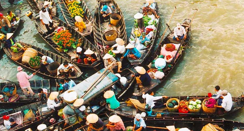 Day 7: Mekong Lodge - Cai Be Floating Market - Ho Chi Minh City (Breakfast, Lunch)